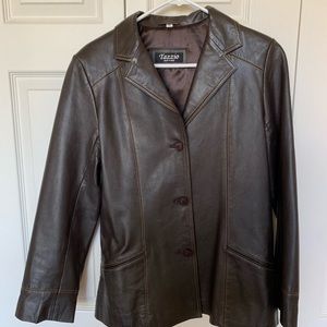 Tazzio Genuine Leather Jacket women's